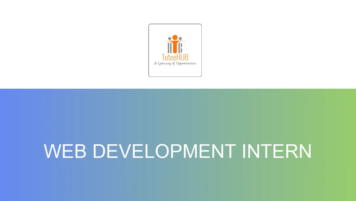 Web Development Intern