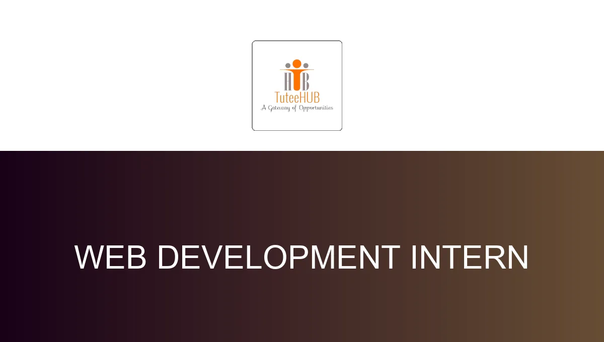 Web Development Intern