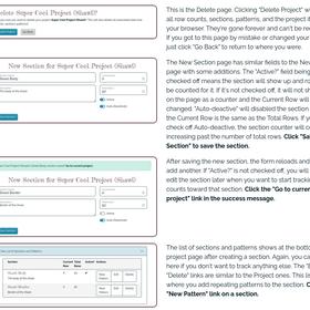 Some of the tutorial page on The Knitting Counter.