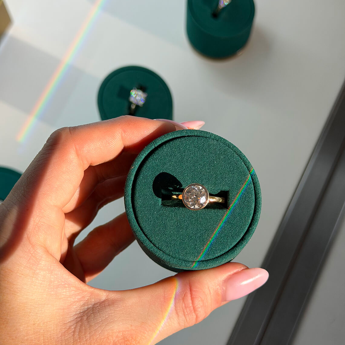 Halo engagement rings