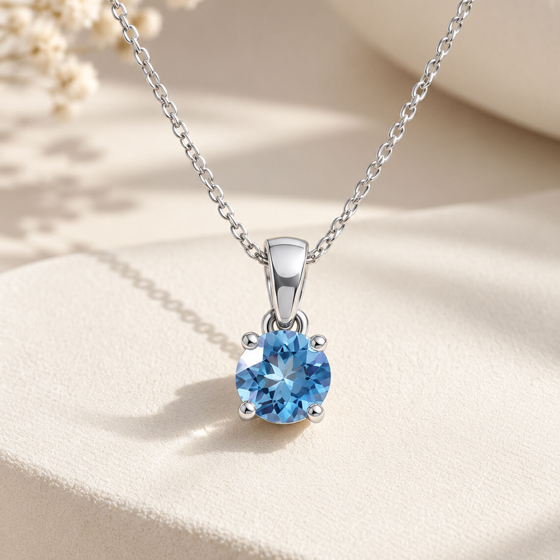 Blue Diamond Necklace