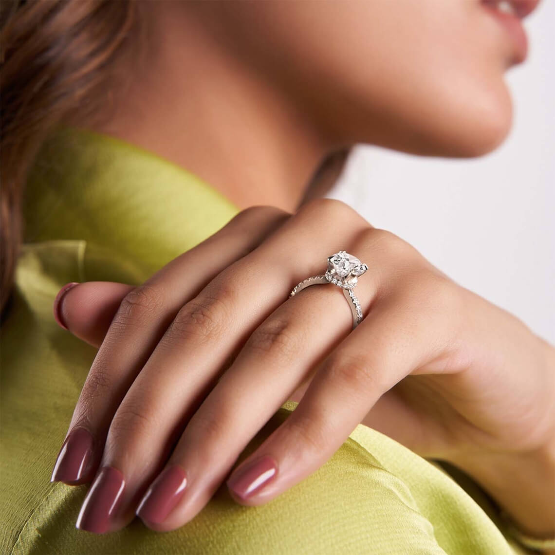 hidden halo oval engagement ring