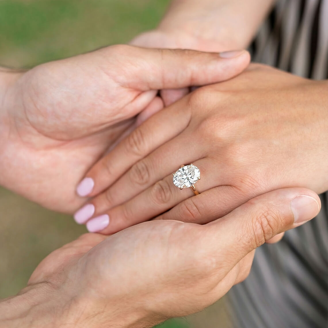 Oval Solitaire Rings