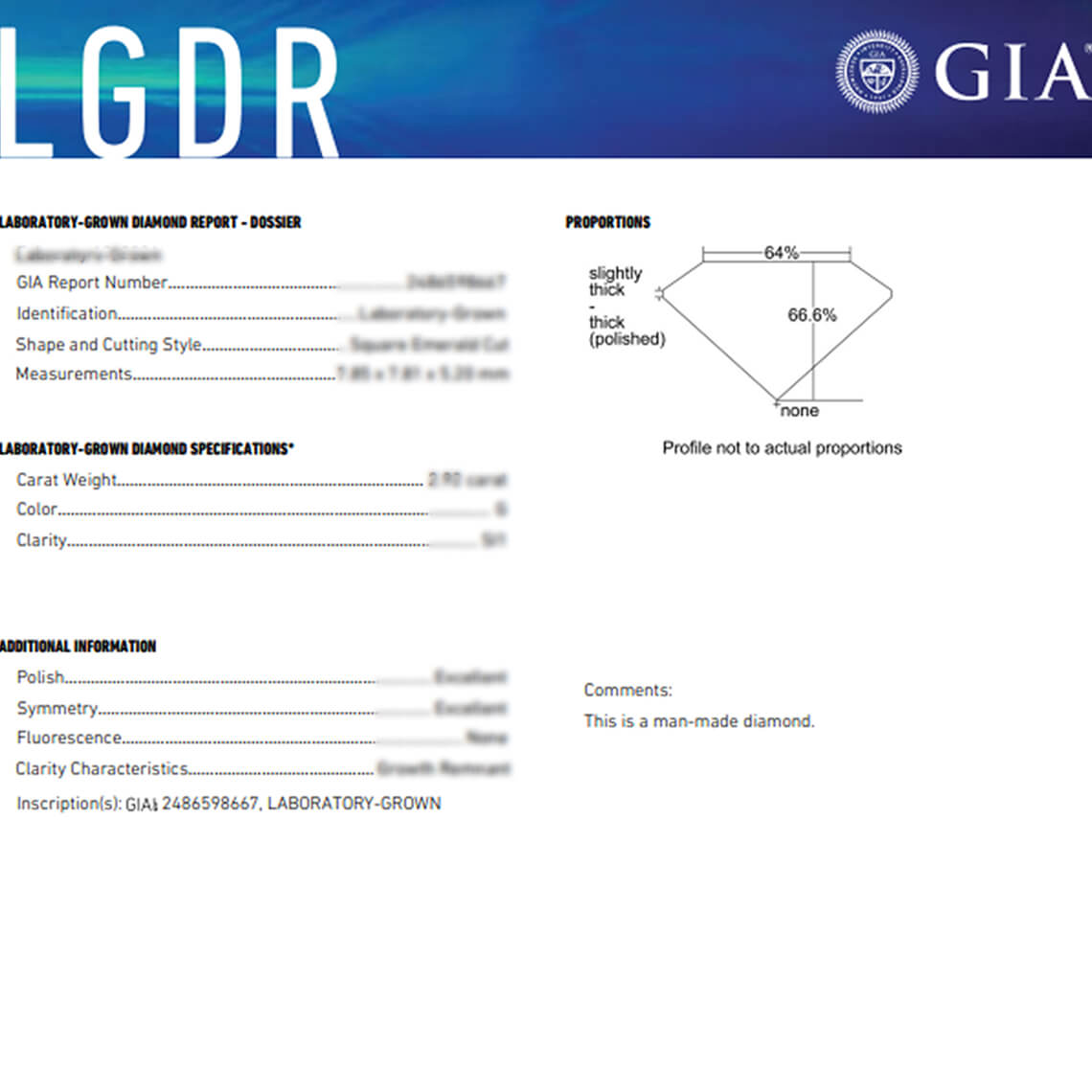 GIA report