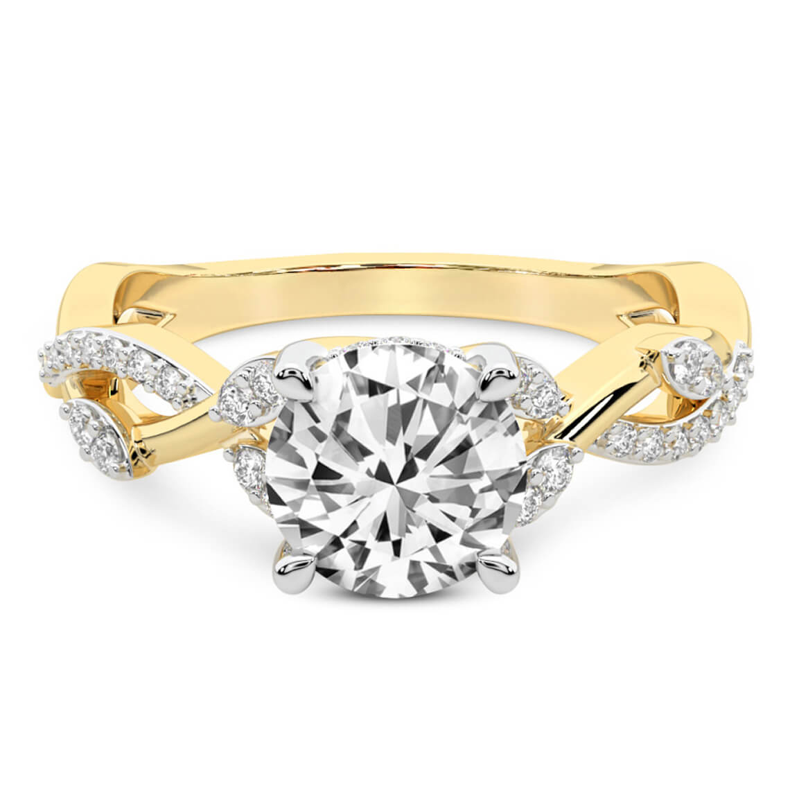 Harlow Twisted Shank Lab Diamond Ring