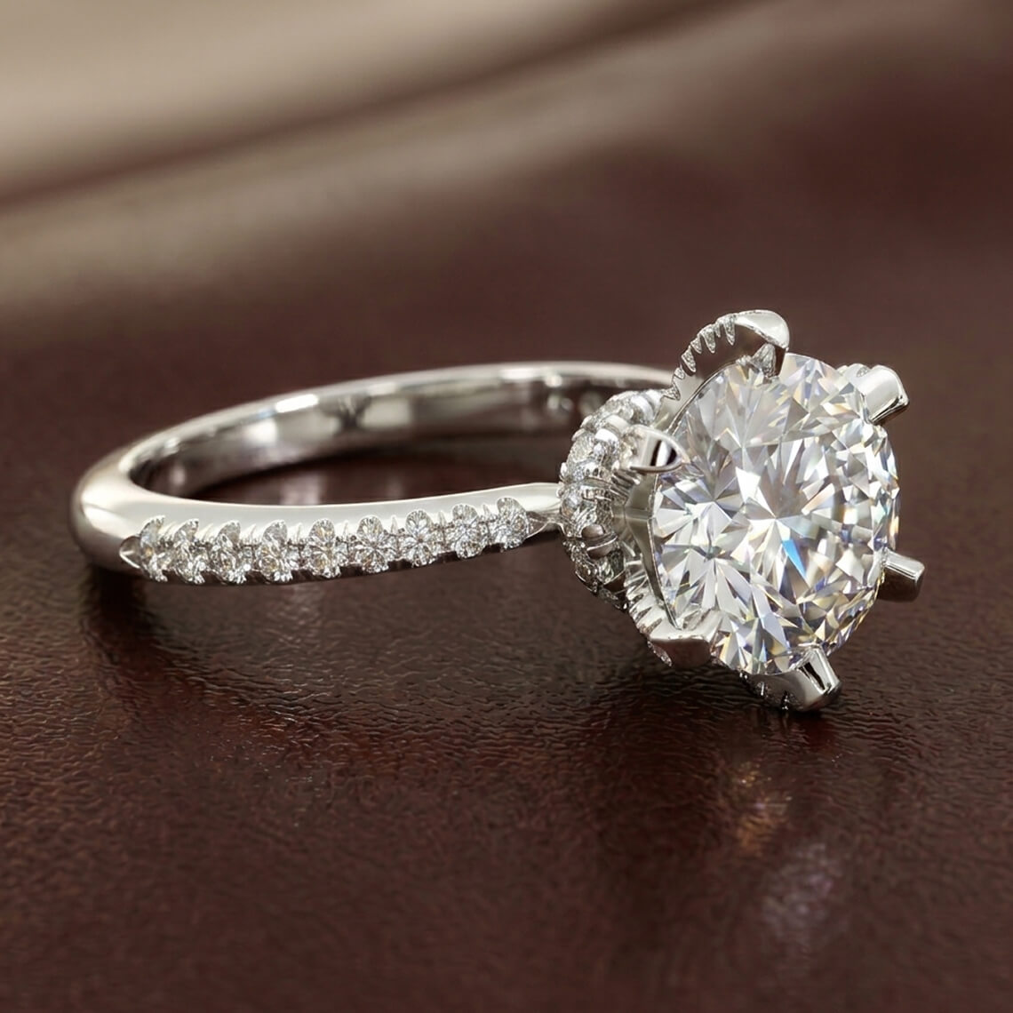 Hidden Halo Engagement Rings
