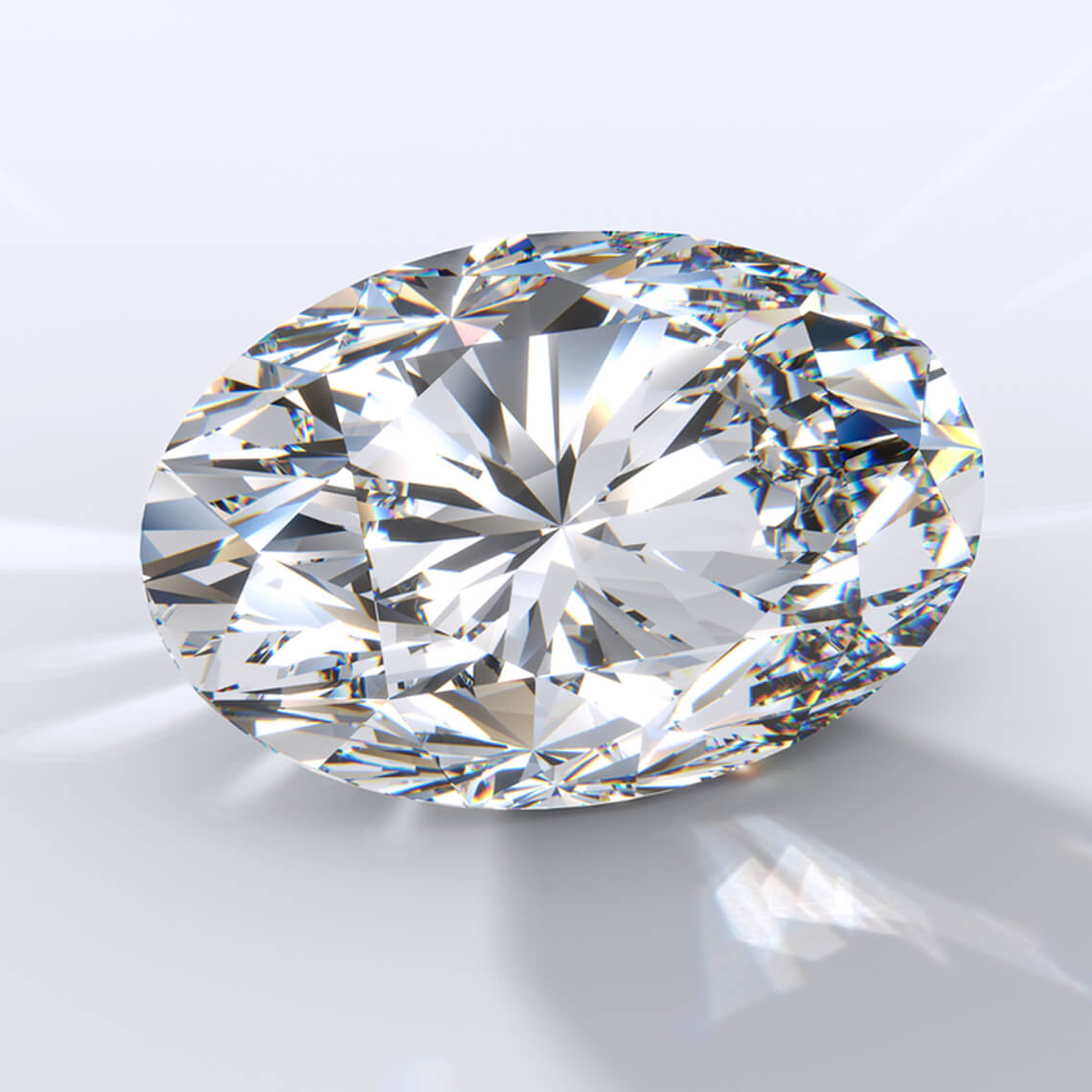 Loose oval diamond