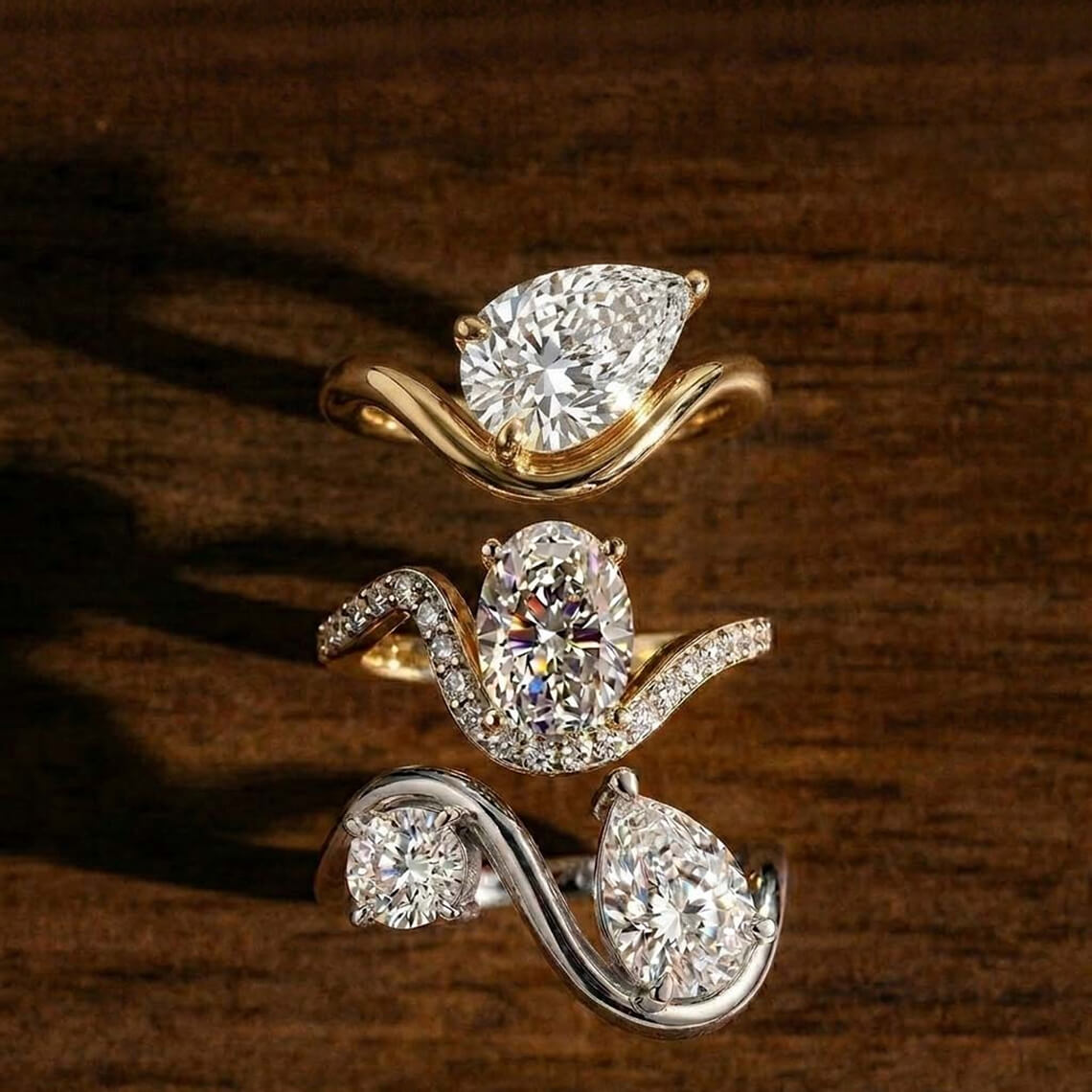 Crest Diamond Engagement Rings