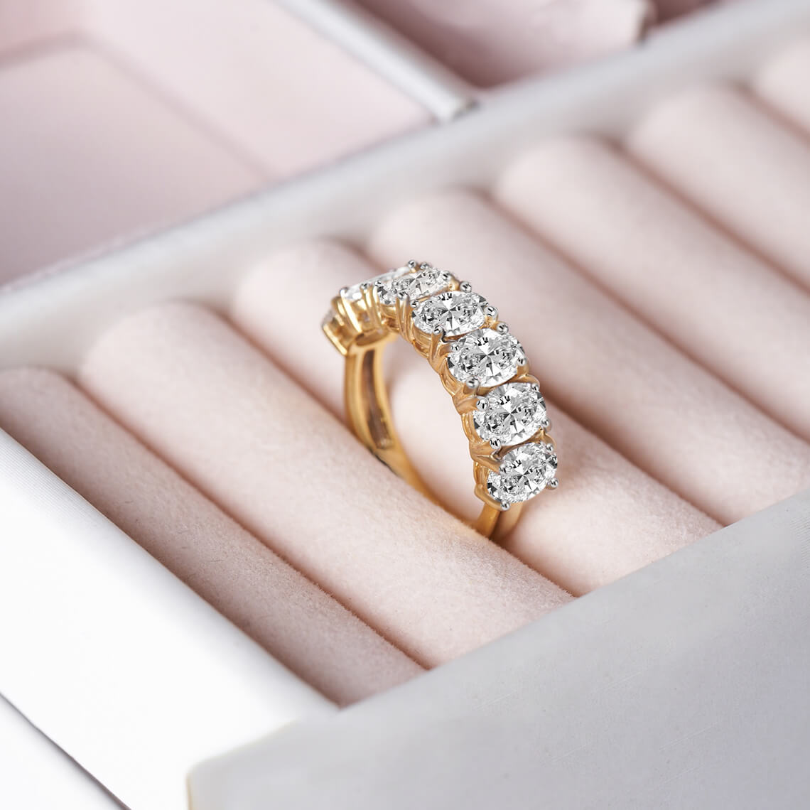 7 Stone engagement ring