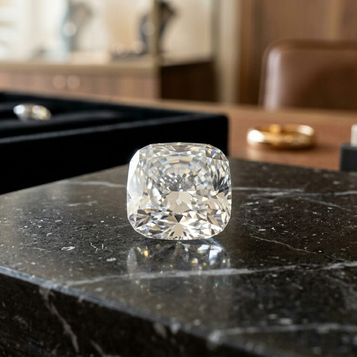 Cushion loose diamond