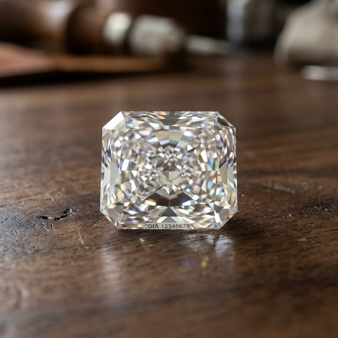 Radiant loose diamond