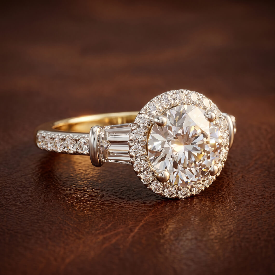 Halo Engagement Ring