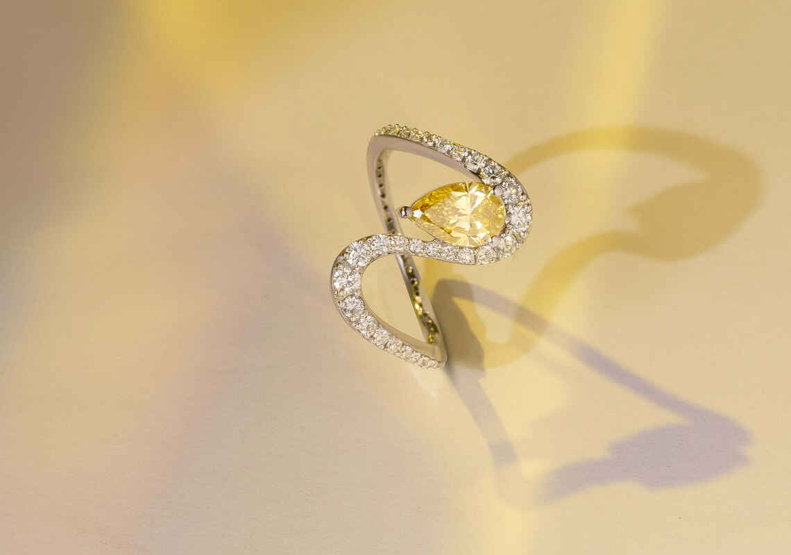 The Sun and the Stars Colored Diamond Ring