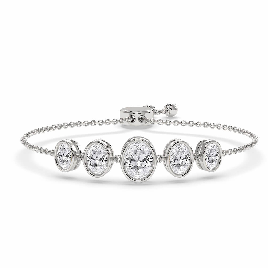 Sophie Oval Five Stone Fashion Bracelet