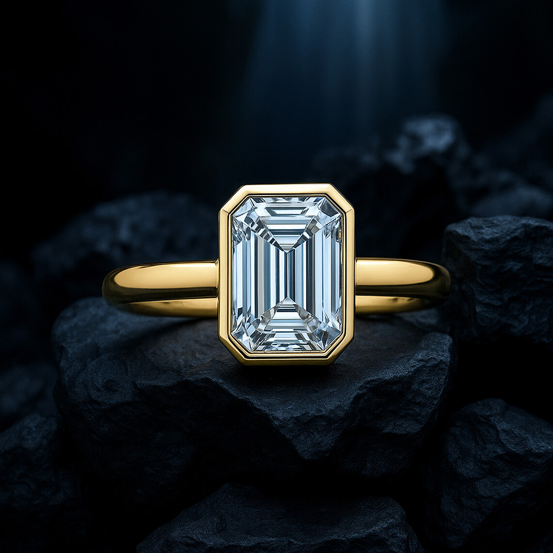 emerald cut rings