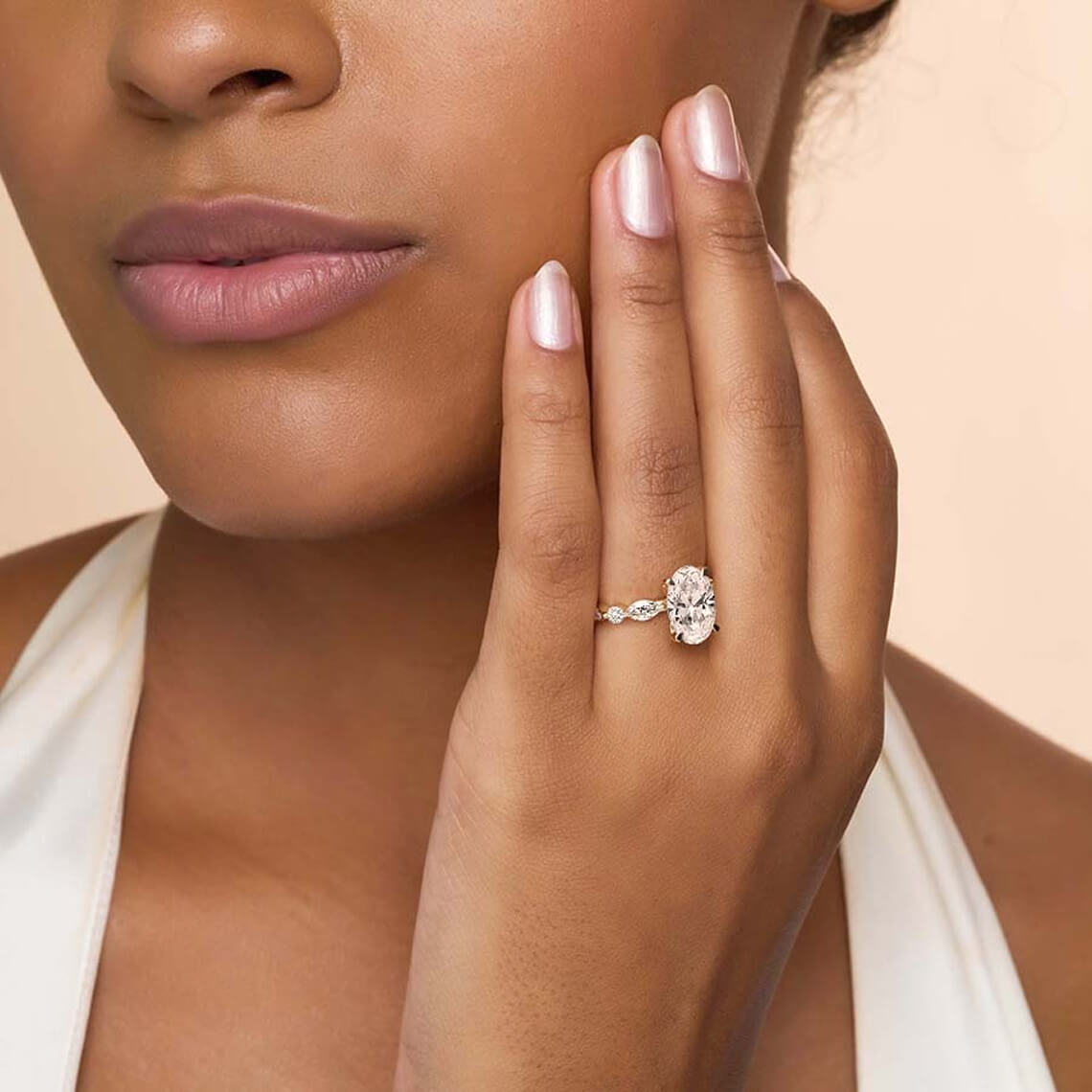 side stone engagement ring