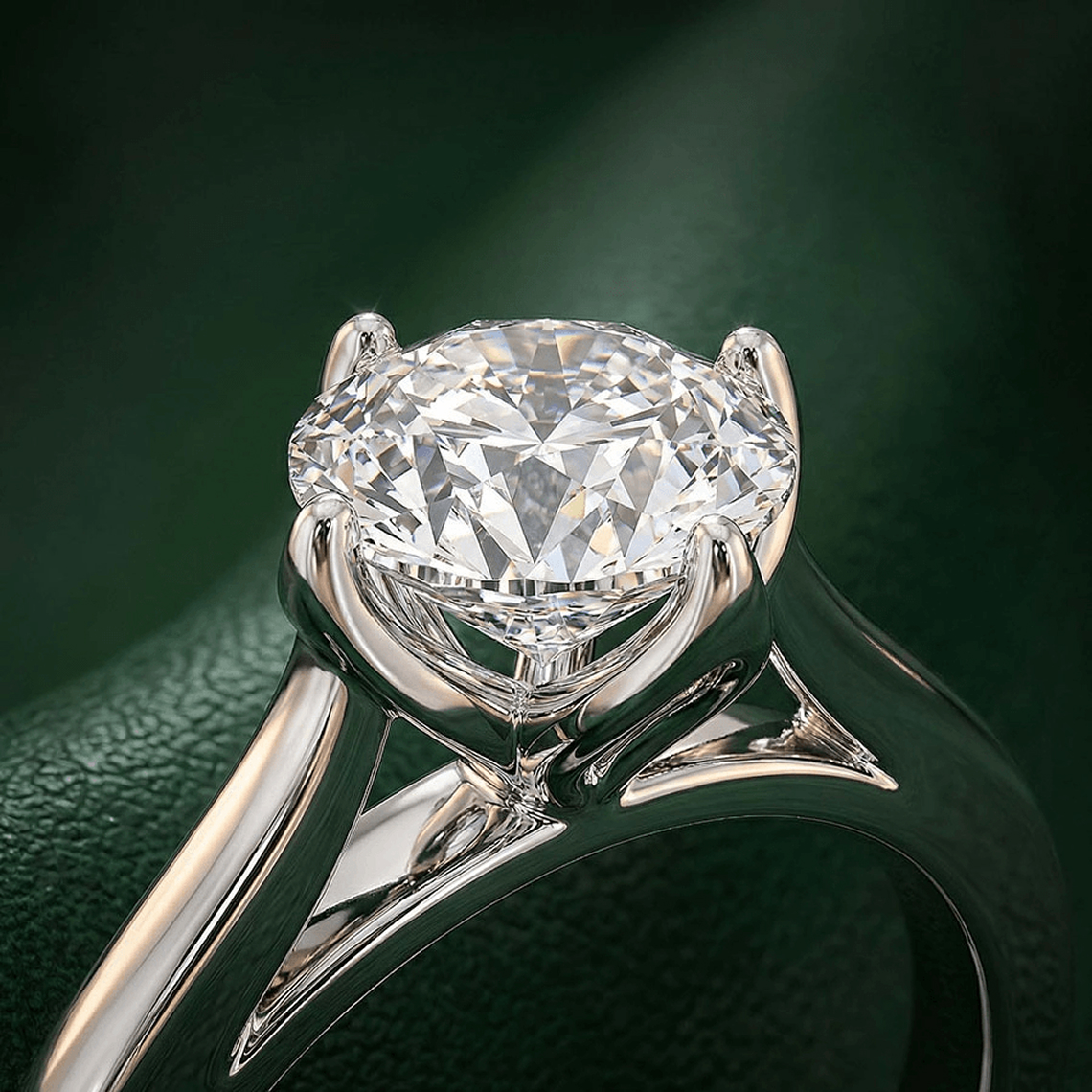 Solitaire Cathedral Setting Ring