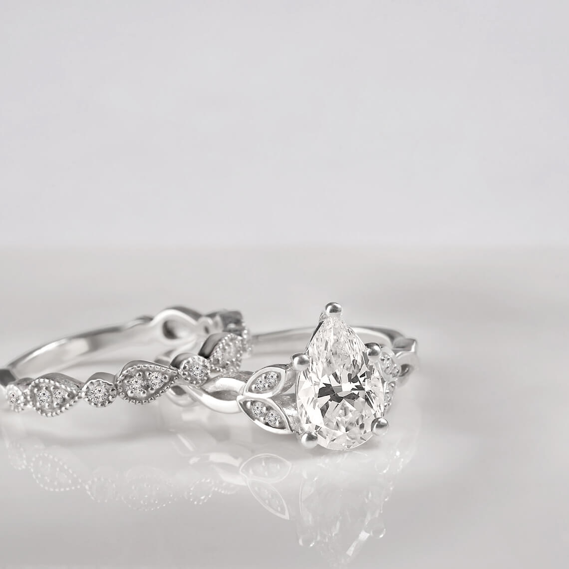 Letitia Side Stone Lab Diamond Ring