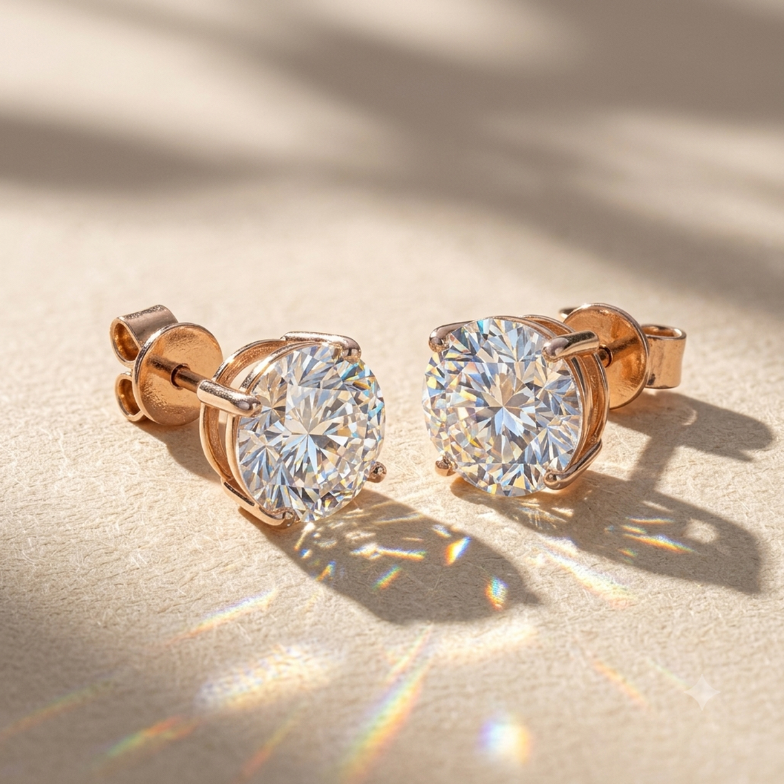 Round Diamond Studs