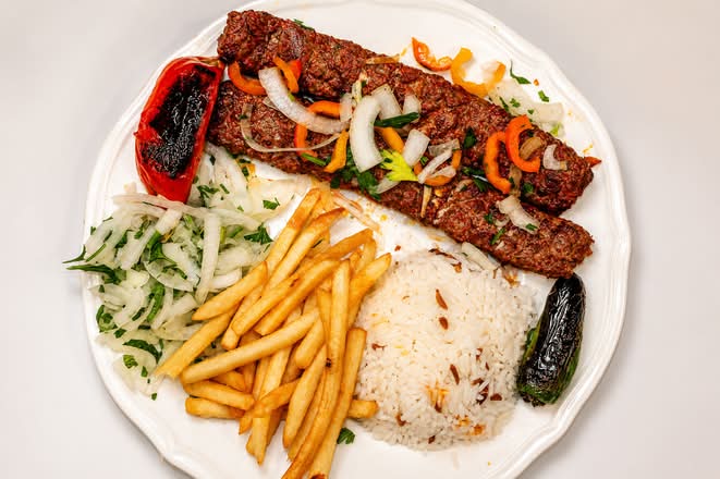 Platter Adana Kebab