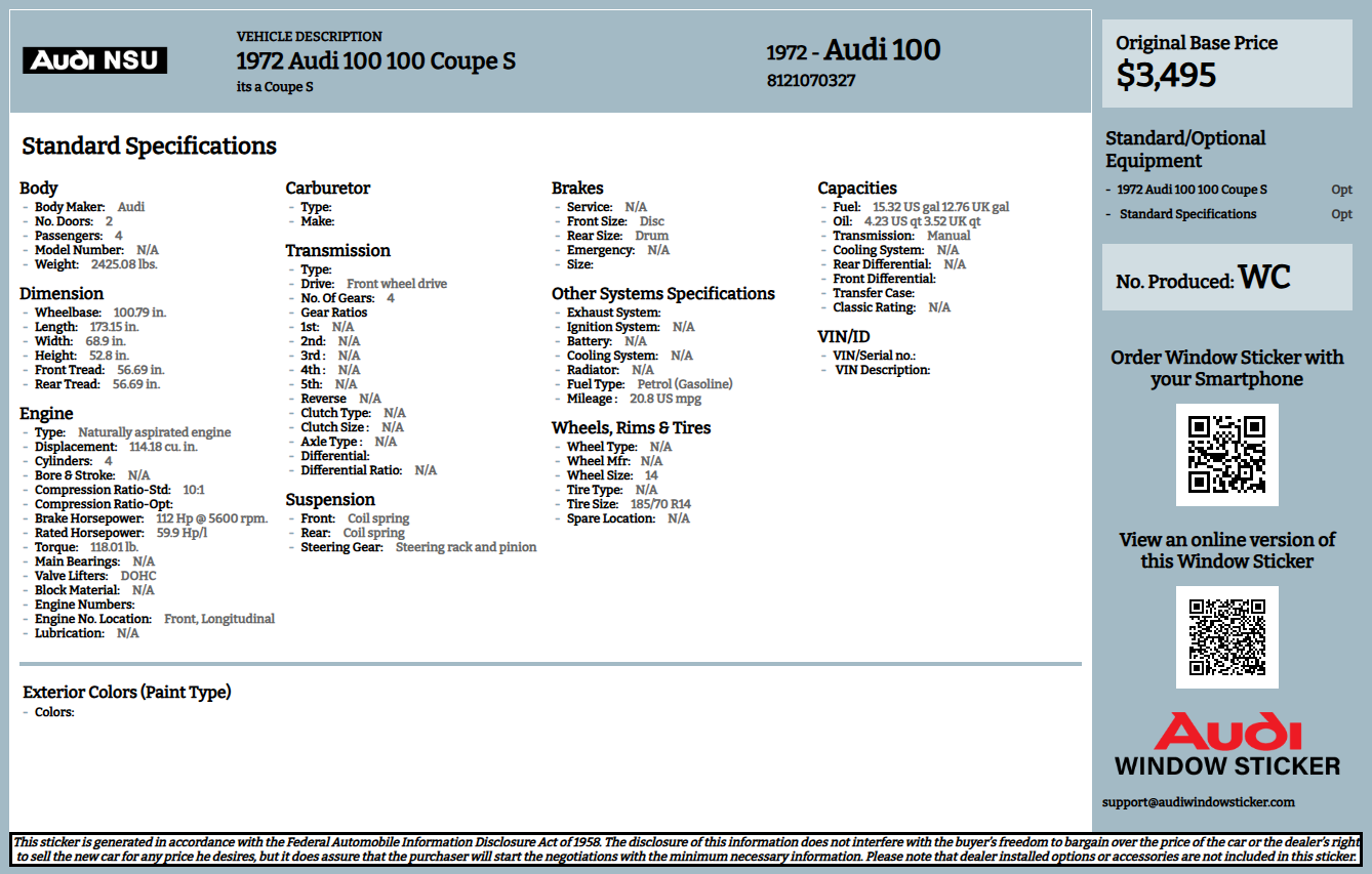 Audi Window Sticker vs Build Sheet: What's the Difference?