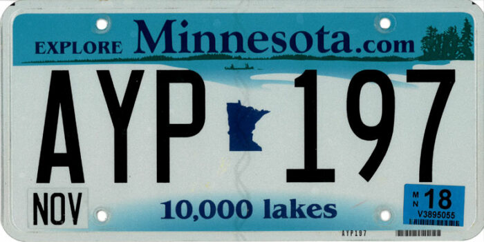 Photo of Minnesota License Plate Lookup