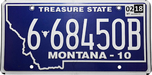 Photo of montana license plate