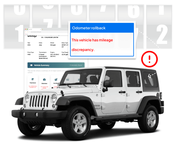 Photo of Odometer Rollback Sample Report