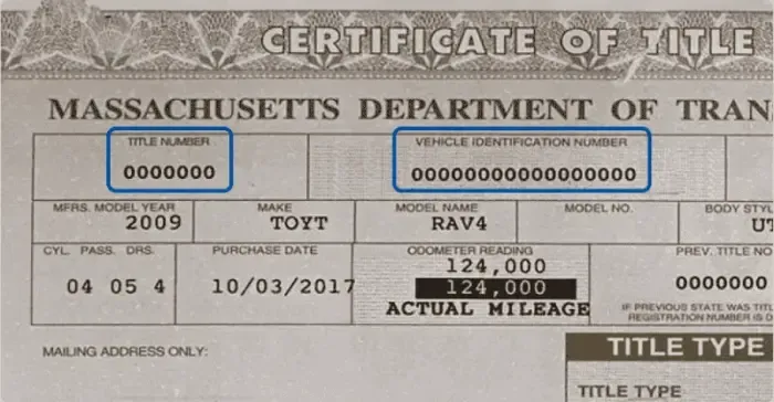 Where to Find the Title Number?