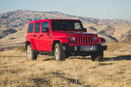 The image showing a Jeep car
