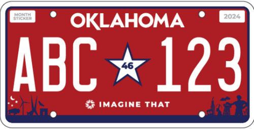 Oklahoma License Plate Plate Designs and Format