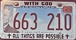 Standard Passenger plates