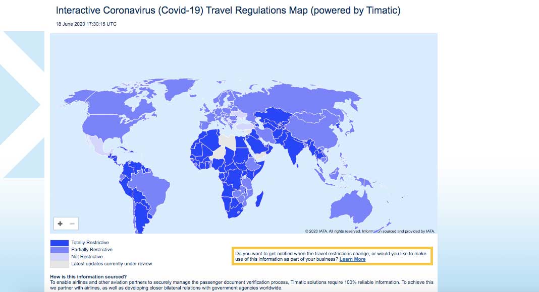 mapa interactivo IATA