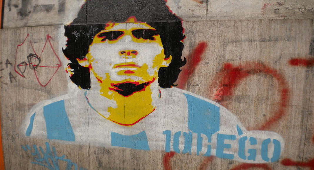 murales de Diego Maradona en el mundo