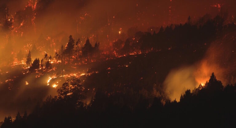 Incendio en la Comarca Andina