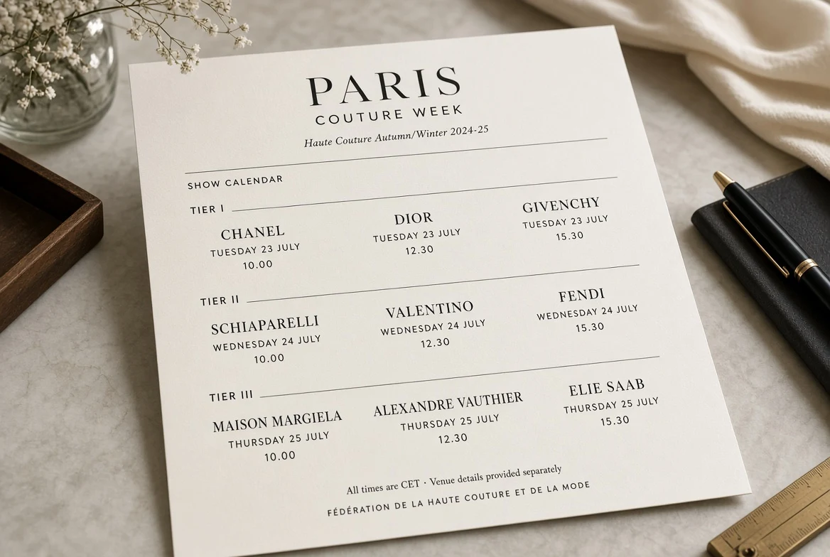 How the Chambre Syndicale de la Haute Couture Fills the Paris Couture Calendar