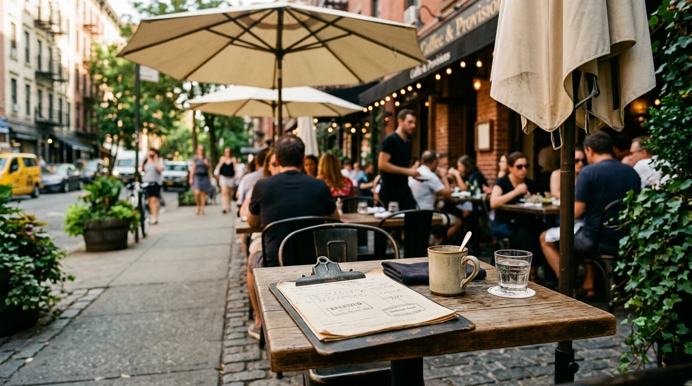 How a Manhattan restaurant actually gets permission to put tables on the sidewalk