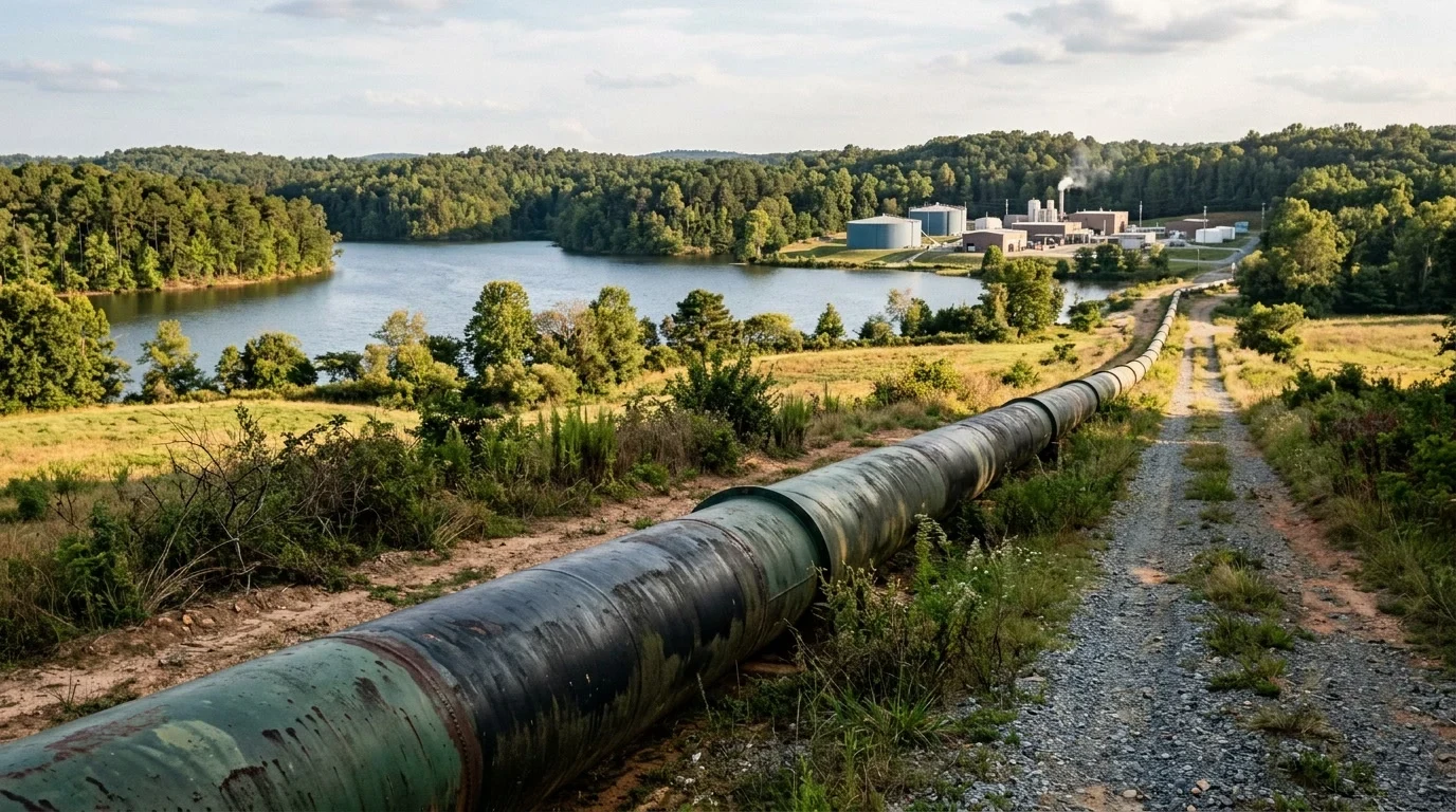 Union County's water comes from two rivers it does not touch