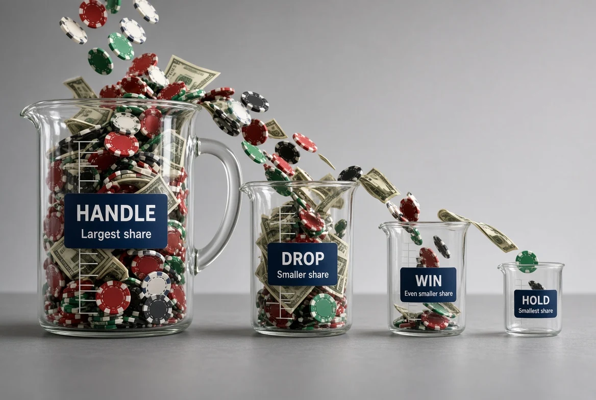 Handle, Drop, Win and Hold: How Casino Revenue Is Reported