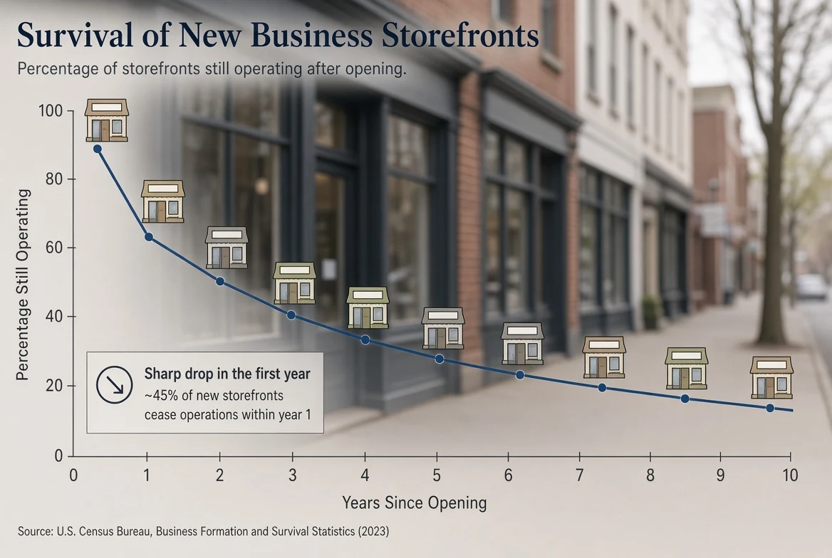 Half of New US Businesses Reach Year Five, Federal Data Shows