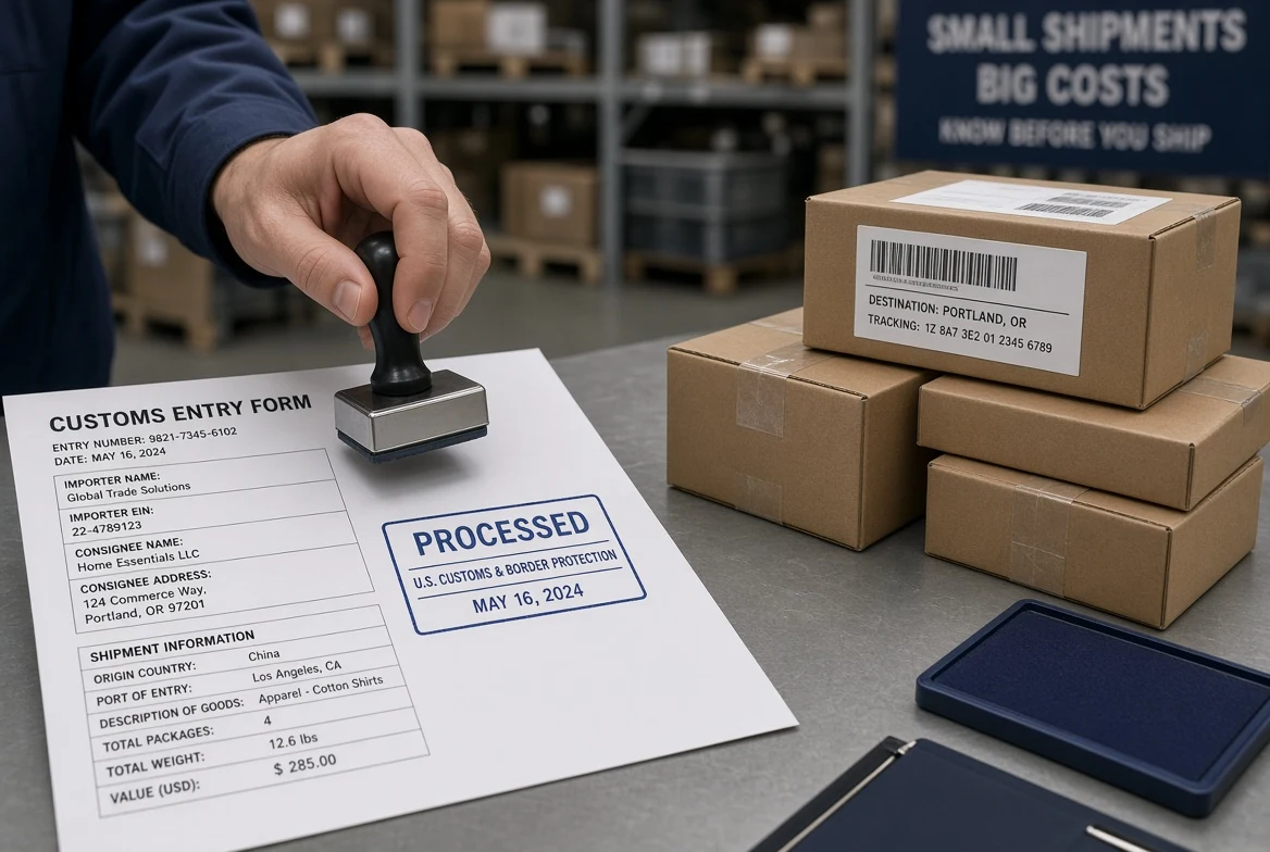 What Small Importers Now Owe After the $800 De Minimis Exemption Ends