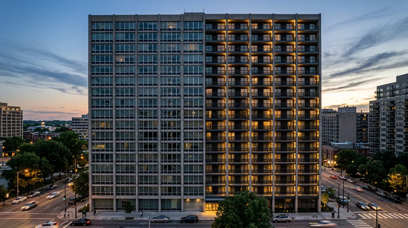 How an office tower turns into a hotel, floor by floor