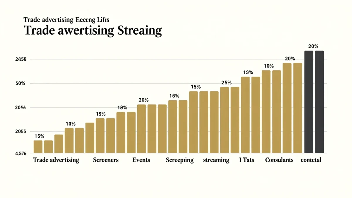 Editorial chart breaking down awards campaign budget lines