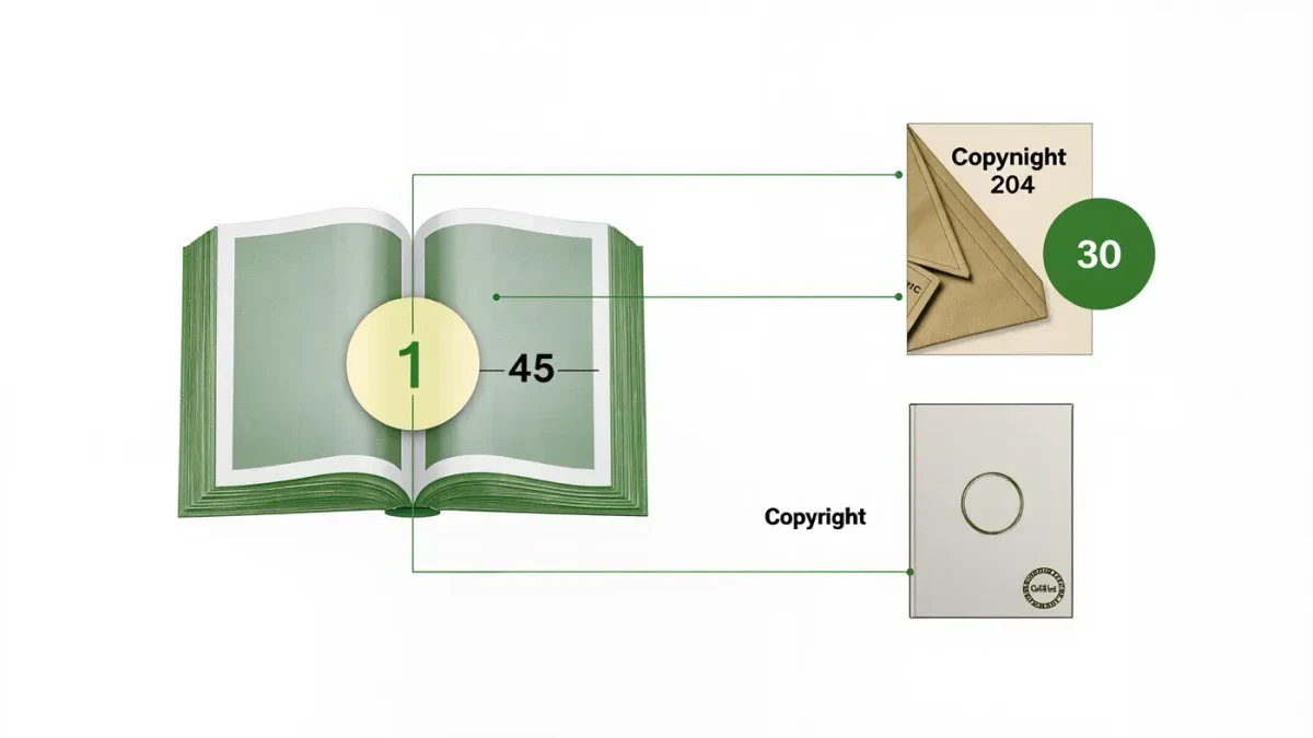 Infographic of first-edition identification points