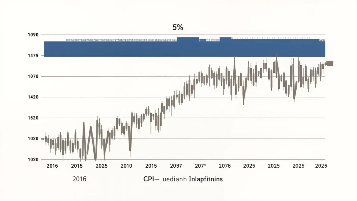 Infographic of a five percent rent cap against a rising inflation line