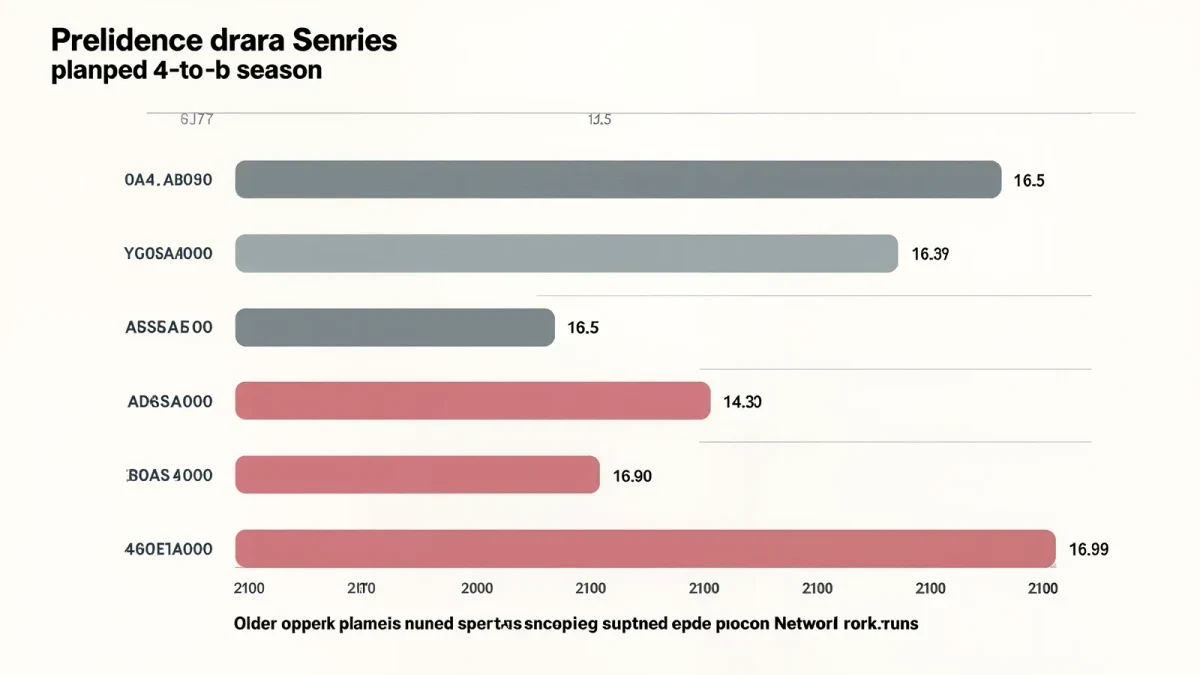 Infographic chart mapping prestige drama series episode counts