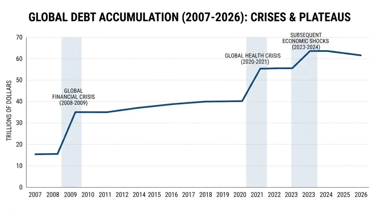 Infographic of central bank balance sheet size over time