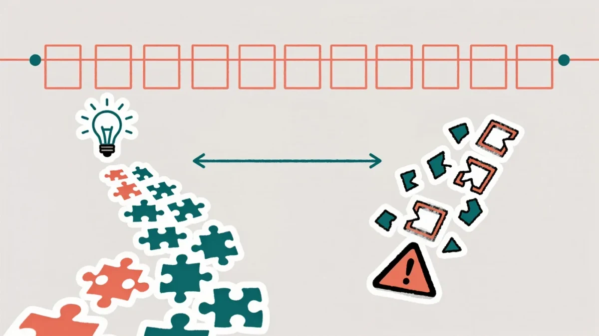 Infographic separating labeled theories from fabricated claims