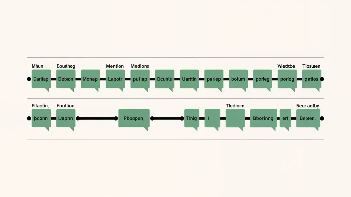 Infographic comparing flat and compressed dialogue rhythm