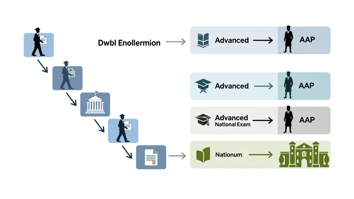 Infographic comparing dual enrollment and AP credit pathways